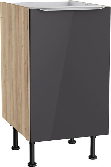 Optifit Küchen-Spülenunterschrank Linus in Anthrazit und Wildeiche, B/T/H: 45 x 58,4 x 87 cm - Bild 1