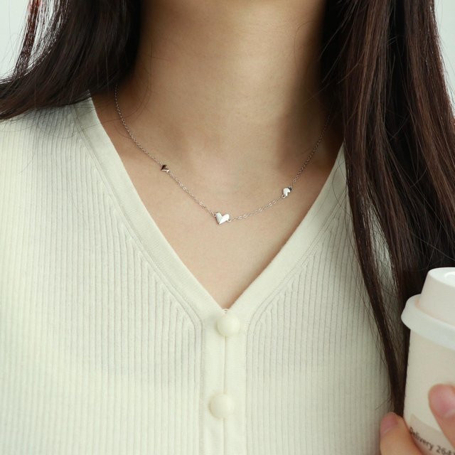 Lucky Star Jewelry Halskette, 925 Silber, Herz, Damen - Bild 1