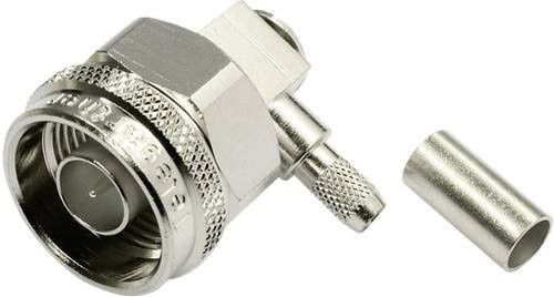 Telegärtner N-Steckverbinder Stecker gewinkelt 50 Ohm Silber - Bild 1