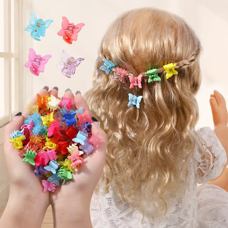 HAHAYL Schmetterling Mini Haarspangen, 10 Stück, Kinder - Bild 2