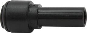 Riegler Reduzierstück aus POM in Schwarz mit Stutzen 15 mm für Schlauch-Außendurchmesser 12 mm - Bild 1