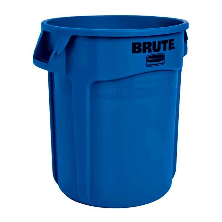 Rubbermaid Brute Runde Mehrzwecktonne mit Belüftungskanälen, Blau, H: 58,1 cm, Ø: 49,5 cm - Bild 2