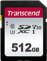 Transcend 300S SDXC UHS-I Speicherkarte, 512 GB, Video Class V30, U3, Class10, Schwarz - Bild 1