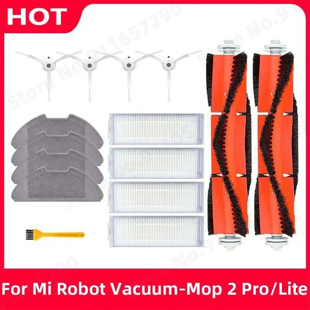 Xiaomi Mi Robot Vacuum-Mop 2 Pro Lite Zubehör-Set mit Filter, Mopp-Tuch und Seitenbürsten für MJST1SHW MJSTL Staubsauger - Bild 1