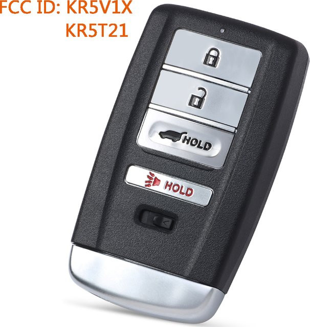 Keyecu Fernbedienung Auto Schlüsselanhänger für Acura RDX und MDX in Schwarz (KR5V1X KR5T21) - Bild 1