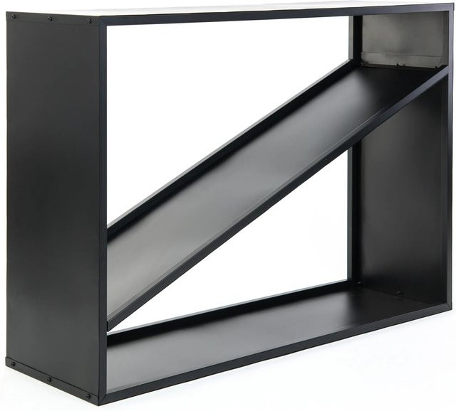 Westmann Stahl Kaminholzregal Holzlager schwarz B/H/T: 115 x 80 x 35 cm - Bild 1