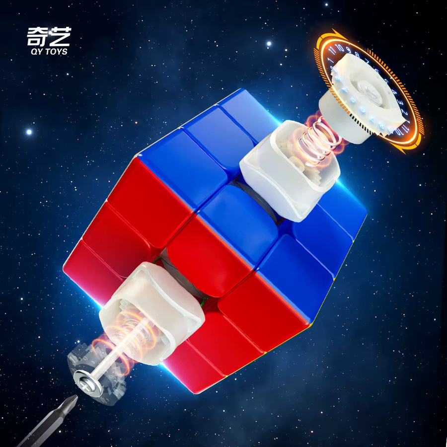 QIyi Warrior W M PRO 3X3 Magnetischer Zauberwürfel, Geschwindigkeitswürfel, Puzzle - Bild 3