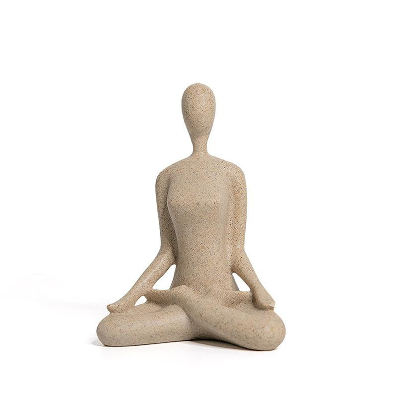 Abstrakte Yoga-Ornamente von Yiran Furniture aus Harz als moderne Deko-Figur für dein Wohnzimmer oder Yogastudio, B/T/H: 11,0 x 5,5 x 5,5 cm - Bild 3