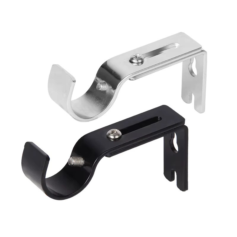 JETTING Vorhangstangen-Halterung aus Metall, 2er-Set Wandmontage, ausziehbare Römische Pole Halterung für Vorhänge - Bild 6