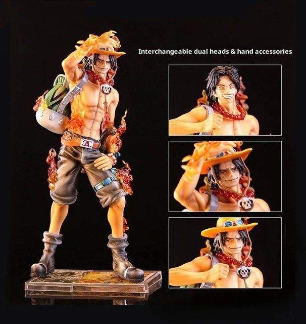 Bandai One Piece 10th Anniversary Sammlerfigur Fire Fist Ace und Ruffy Brother Modell aus PVC in Multicolor - Bild 1