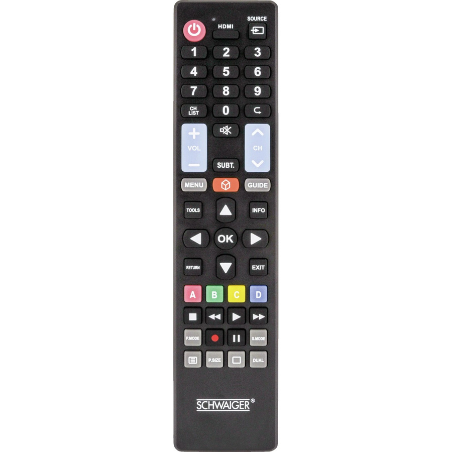 Schwaiger 5 in 1 Universal Ersatzfernbedienung UFB100U533 in Schwarz - Bild 3