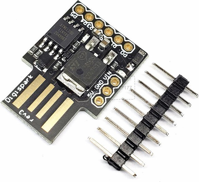 ATTINY85 USB-Entwicklungsplatine MCU-Modul mit USB-C Anschluss in Schwarz für Arduino IDE 1.0+ 8K Flash I2C SPI 6 I/O Pins - Bild 1