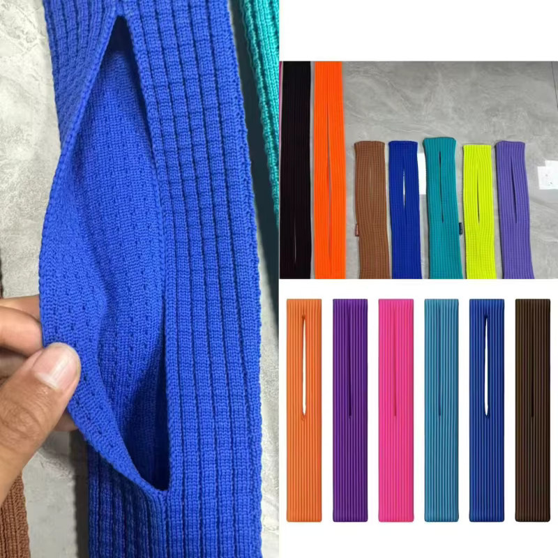 RUWANHU Strick-Handyhülle im Taschen-Ins-Stil für iPhone 17 Pro Max 16 15 14 13 12, verdickte Winter-Strickhülle in Braun und Mehrfarbig - Bild 2