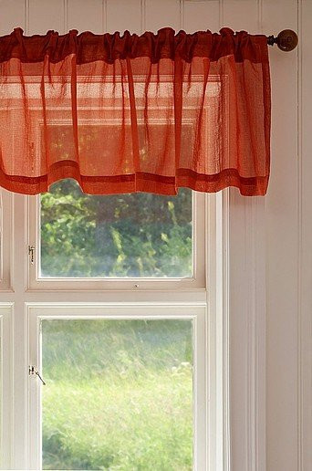 Jotex CAISA Schabracke aus Polyester in Transparent, Rot und Orange - Bild 1