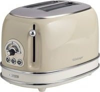 Ariete Vintage Toaster 155 in Beige aus Edelstahl und Metall mit Kabelaufbewahrung - Bild 1
