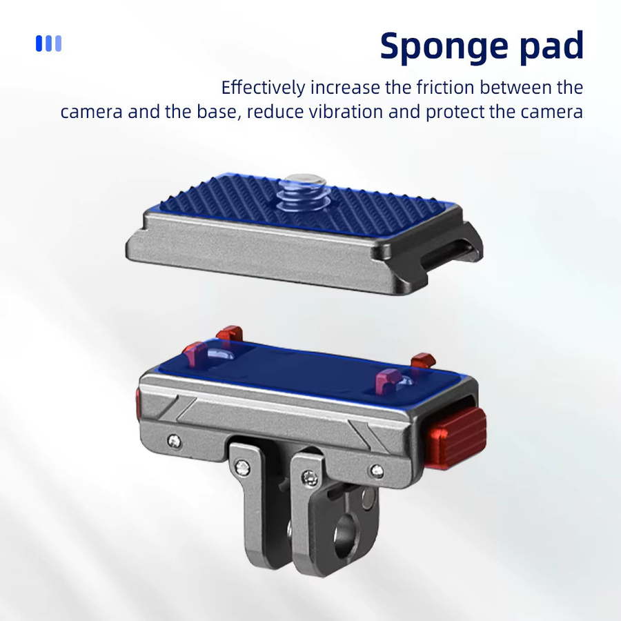 Flymile Metall-Schnellwechselhalterung mit magnetischer Basis als Erweiterungshalterung und Adapter für Insta360 X6, Insta360 X5 und Ace Pro 2 - Bild 4