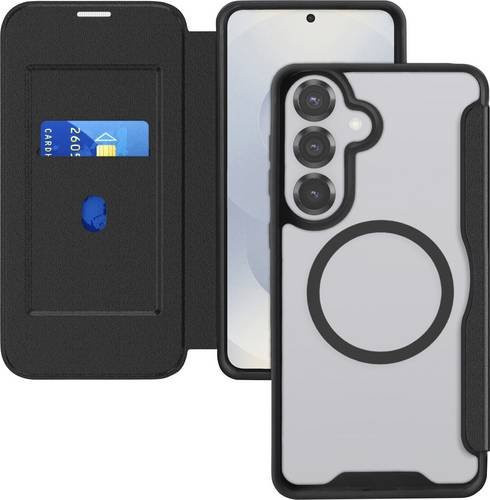 4Smarts Booklet Schutzhülle für Samsung Galaxy S26 in Schwarz und Transparent mit induktivem Laden - Bild 1