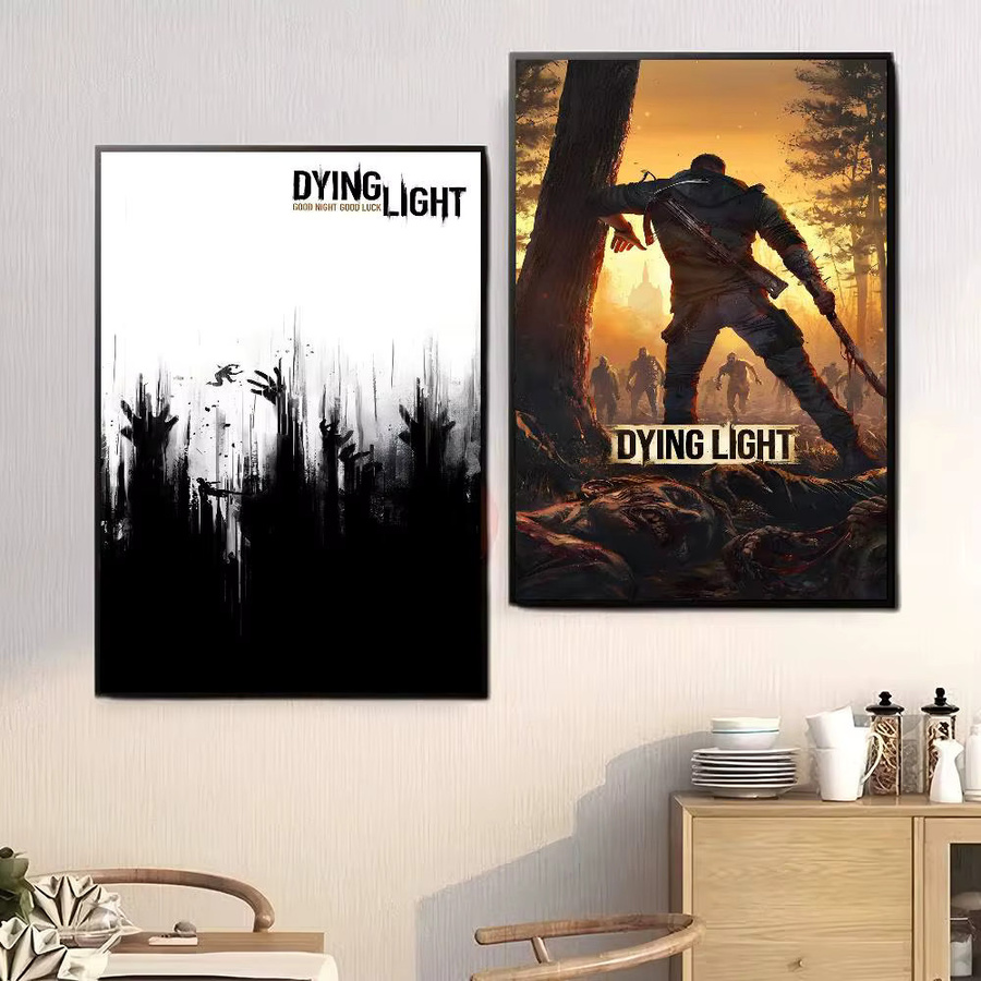 Dying Light Classic Anime Poster wasserfester Papieraufkleber Wanddekoration Mehrfarbig - Bild 4