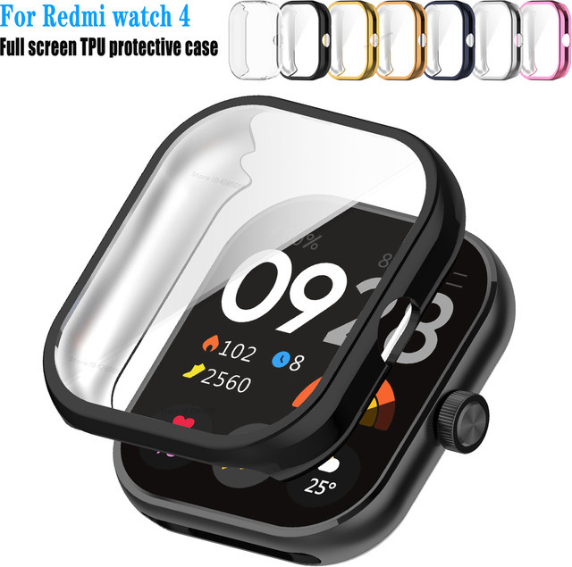 Xiaomi Redmi Watch 4 Displayschutzfolie aus TPU mit Stoßstange und Schutzhülle in Blau für Redmi Watch 3 - Bild 1