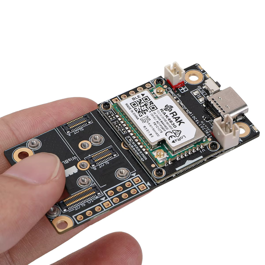 RAK4631 Meshtastic Meshcore Kit mit RAK19007 Basisplatine und LoRa Antenne für LoRaWAN SX1262 868MHz 915MHz in Schwarz - Bild 2