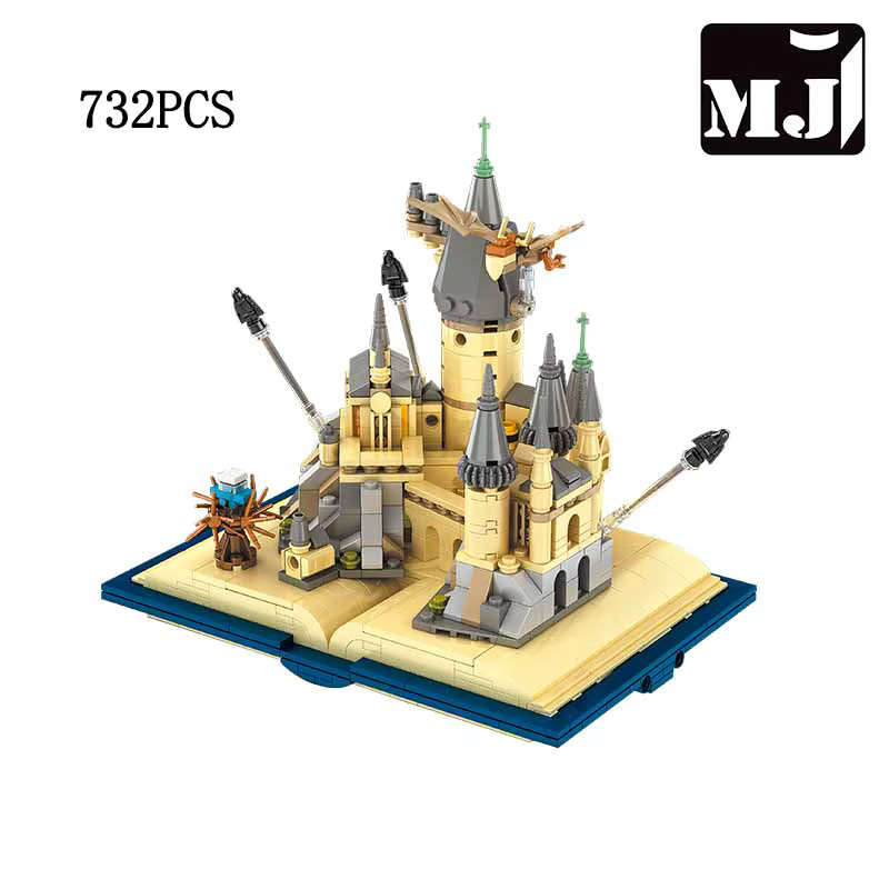 MJ BLOCK Secrets Castles Bücher Fliegendes Auto Schlangen Dementoren Drachen, Bausteine, Set / Bundle - Bild 2