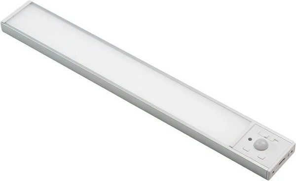 LUXULA LED Unterbauleuchte Akku, Silber, CCT Warm-Kaltweiß, Dimmbar mit Bewegungsmelder und Magnetische Schrankleuchte für die Küche, Breite: 30 cm