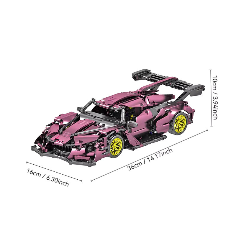 Apello IE Sports Cars Bausatz, MOC-Bausteinset, Maßstab 1:14, ab 14 Jahren - Bild 2