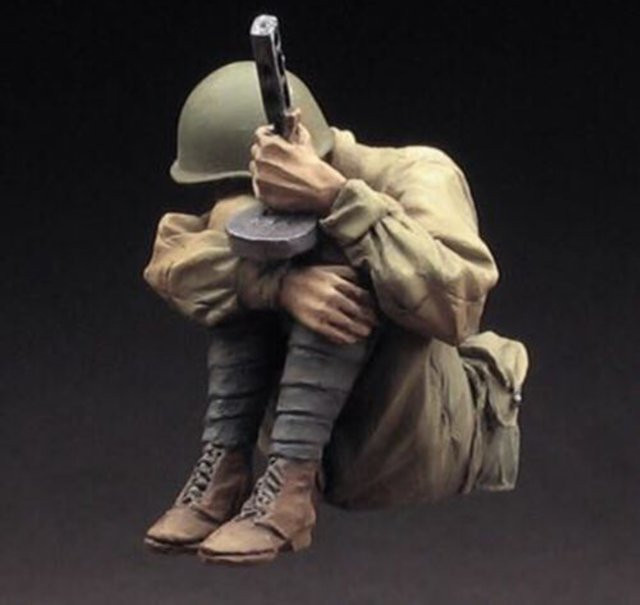 GK Rotarmee-Schütze, Soldatenmodell, 1/35, unmontiert und unbemalt, DIY-Bausatz - Bild 1