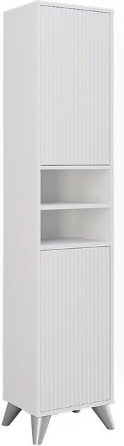 Vicco Badschrank Leano Weiß mit 2 Türen, B/H: 38 x 180 cm - Bild 1