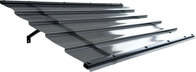 STARKEDACH DIAMONDS Aluminiumrahmen Vordach Straight T-150 Anthrazitgrau mit monolithischer Polycarbonatbeschichtung - Bild 1