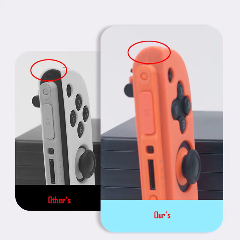 Nintendo Silikonhüllen-Set für Switch 2 mit Joy-Con Controller Schutzhüllen und Daumengriffen in Blau und Orange - Bild 2