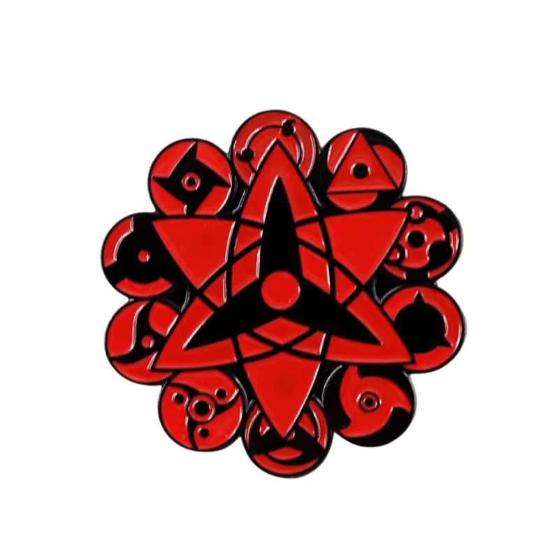 Naruto Naruto Uzumaki und Uchiha Sasuke Sharingan Abzeichen, Schlüsselanhänger - Bild 3