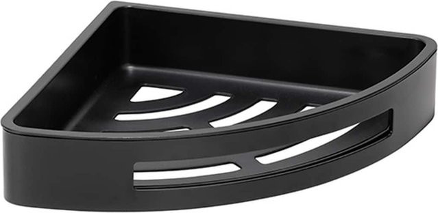 Brillantbad BYTRO Eckseifenkorb aus Edelstahl und Kunststoff in Schwarz, B/T/H: 22,0 x 29,0 x 4,7 cm - Bild 1