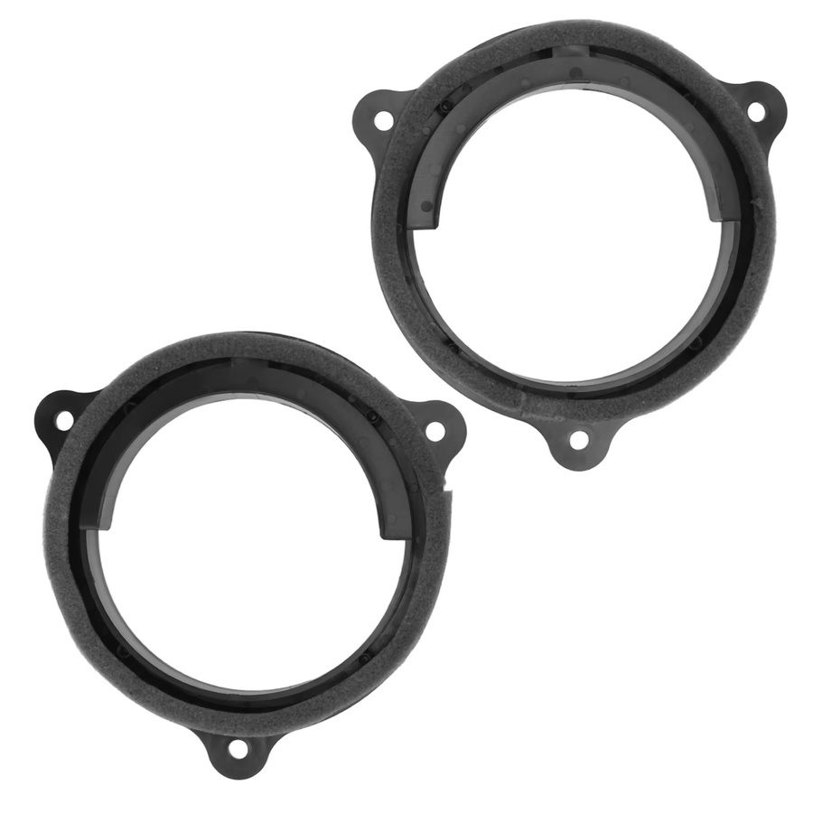 ESTINK Lautsprecher-Adapter-Halterungsring Set mit 2 Kabelbaum-Ersatz für Nissan Murano Sentra, 6,5 Zoll, Schwarz - Bild 2
