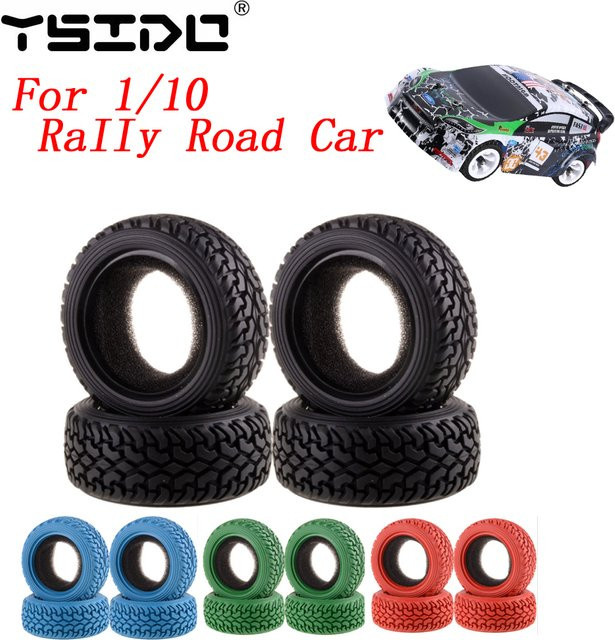 YSIDO Rallye Reifen, 4-teiliges Set, 75mm, für 1:10 RC Auto - Bild 1