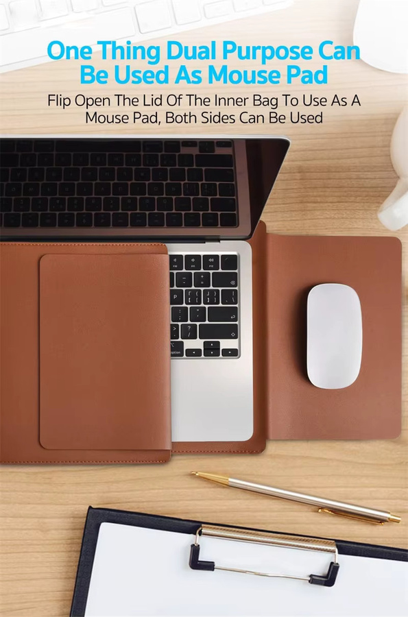 OLPAY Laptop-Hülle für MacBook Air und MacBook Pro (13, 14, 15, 16 Zoll) in Schwarz oder Braun - Bild 2