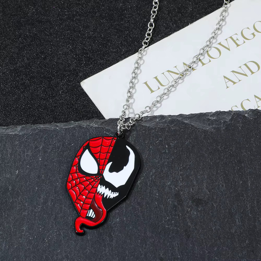 TAKARA TOMY Halskette Venom & Spiderman, Silber, Herren - Bild 2