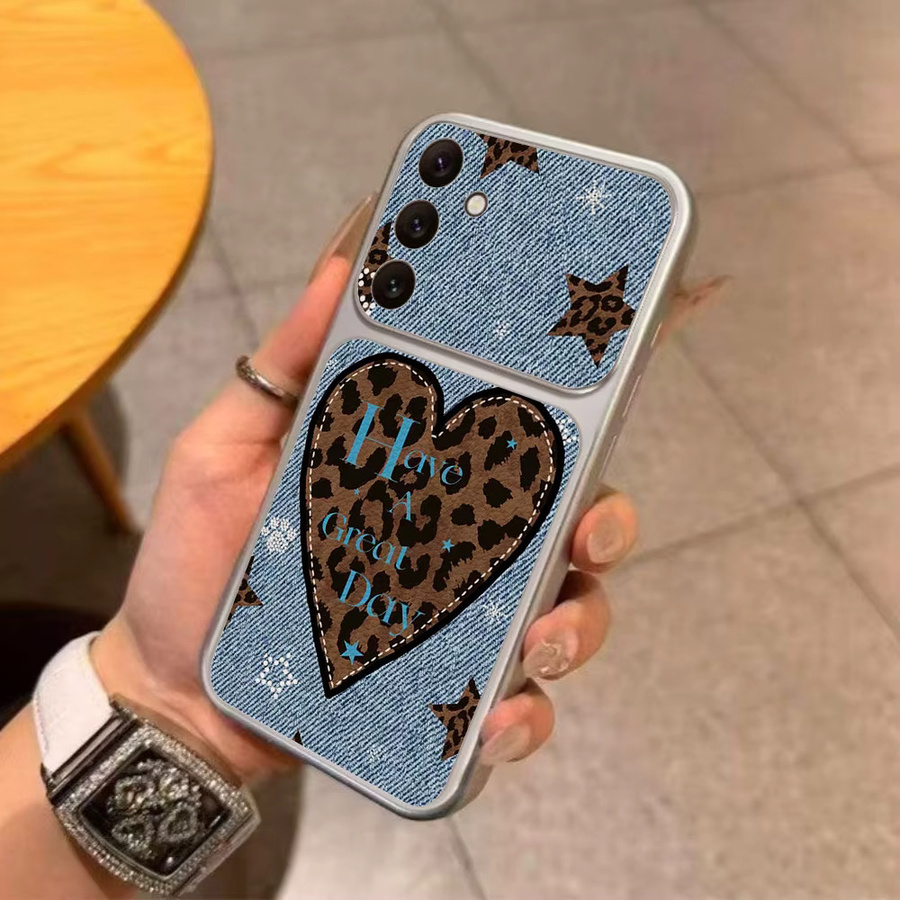 AKABEILA Handyhülle mit Kamera-Fenster im Leopardenmuster für Samsung Galaxy S25 S24 S23 Ultra FE A55 A54 A16 A06 und weitere Modelle, Mehrfarbig - Bild 3