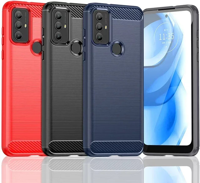 Stoßfeste Silikon Handyhülle für Motorola Moto G Power 2022 und G Play 2023 in Schwarz - Bild 1