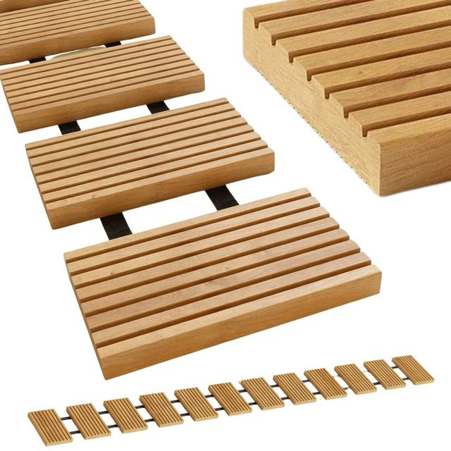 holz4home Rollweg Gartenweg aus Lärche in Braun, Breite: 25 cm - Bild 1