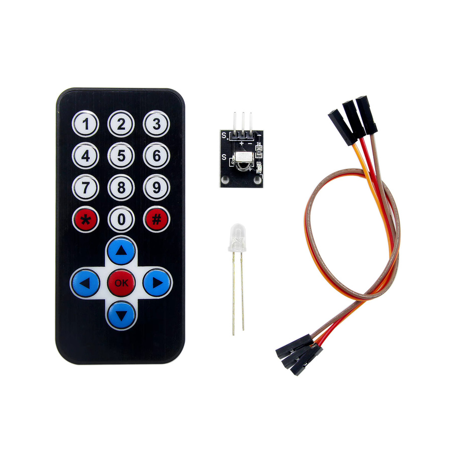 HX1838 Infrarot IR Drahtlose Fernbedienung Modul Kits für Arduino DIY Projekte in Schwarz - Bild 3