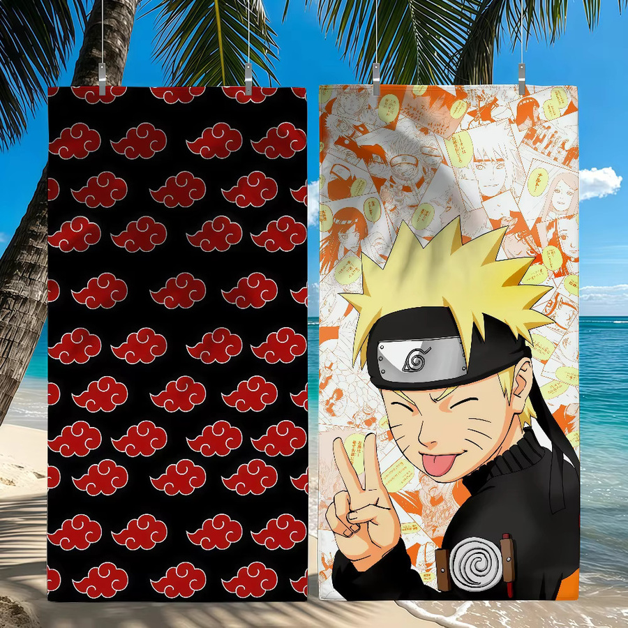 Schnelltrocknendes Naruto Anime Handtuch in Multicolour für Schwimmbad, Camping, Yoga und Fitnessstudio - Bild 2