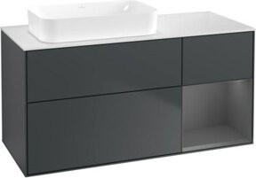V&B Waschtischunterschrank Finion in Anthrazit, lackiert, B/T: 120 x 60 cm - Bild 1