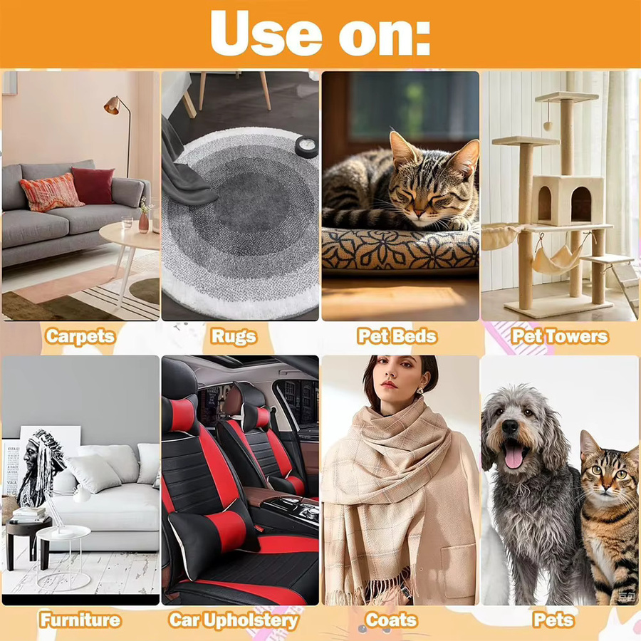 APWIKOGER Tierhaarentferner-Handschuh in Schwarz zur Fellreinigung für Hunde und Katzen sowie für Sofas und Teppiche - Bild 6