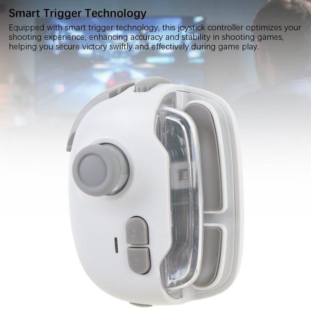 OutsideWorld Bluetooth Kabelloser Handy-Joystick-Controller mit Makro-Aufzeichnung für Mobile Gaming in Grau - Bild 1