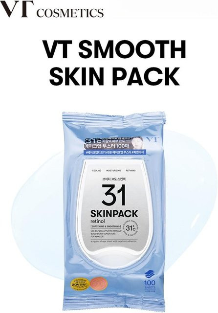 VT SKIN PACK Gesichtspflege, 100 Stück, mit Hyaluronsäure, Retinol, Peptide, Vitamin C - Bild 1