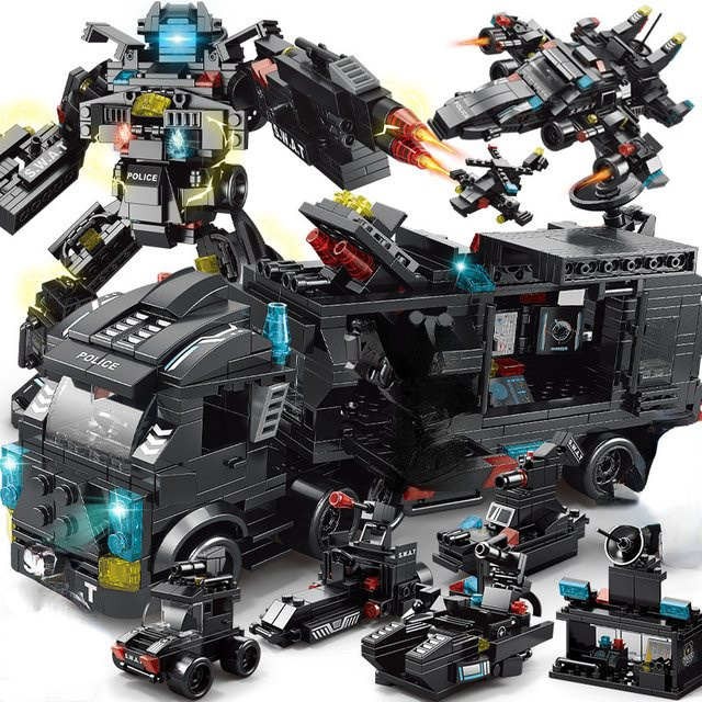 CTMA City Police Station SWAT Truck, Bausteine, 585 Teile - Bild 1