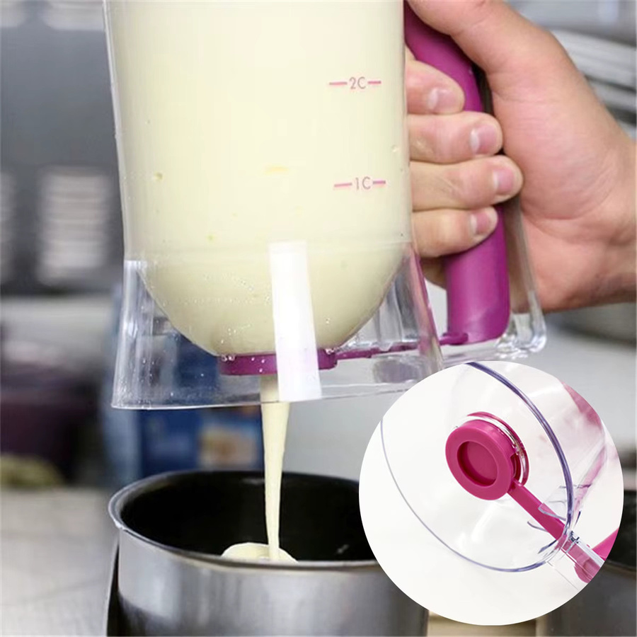 Willstar Teigspender aus Kunststoff, transparenter Trichter für Pfannkuchen, Cupcakes und Waffeln - Bild 4