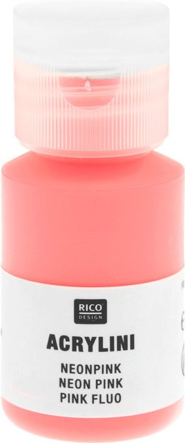 Rico Design Acrylini Acrylfarbe in Neonpink - Bild 1