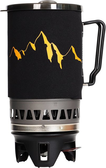 Outdoor-Gaskocher-Set in Schwarz mit 1400 ml Topf für Camping und Outdoor-Aktivitäten - Bild 1